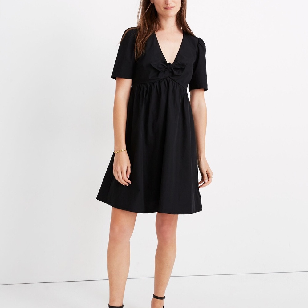 Madewell Tie Front Mini Dress